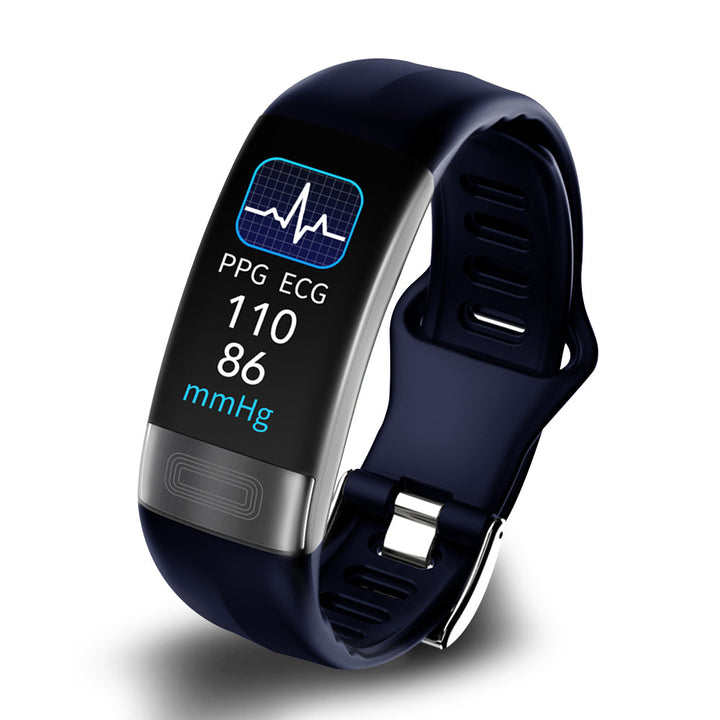 Smart Bracelet with Blood Pressure Monitor, ECG, Heart Rate, Blood Oxygen and Sleep Tracker - FDA Approved