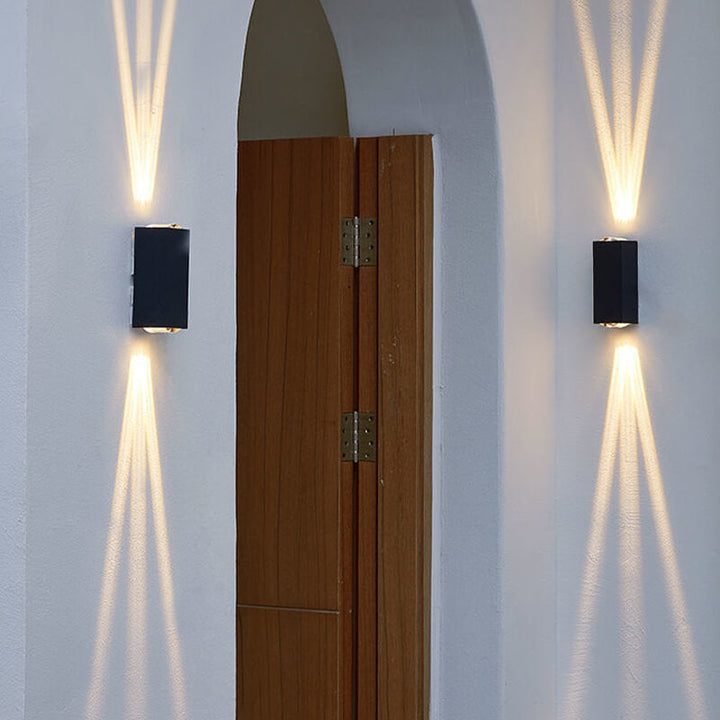 Modern Rectangular Waterproof LED Outdoor Wall Lamp