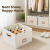 Foldable Shoe Organizer — Breathable, Space-Saving Wardrobe Storage