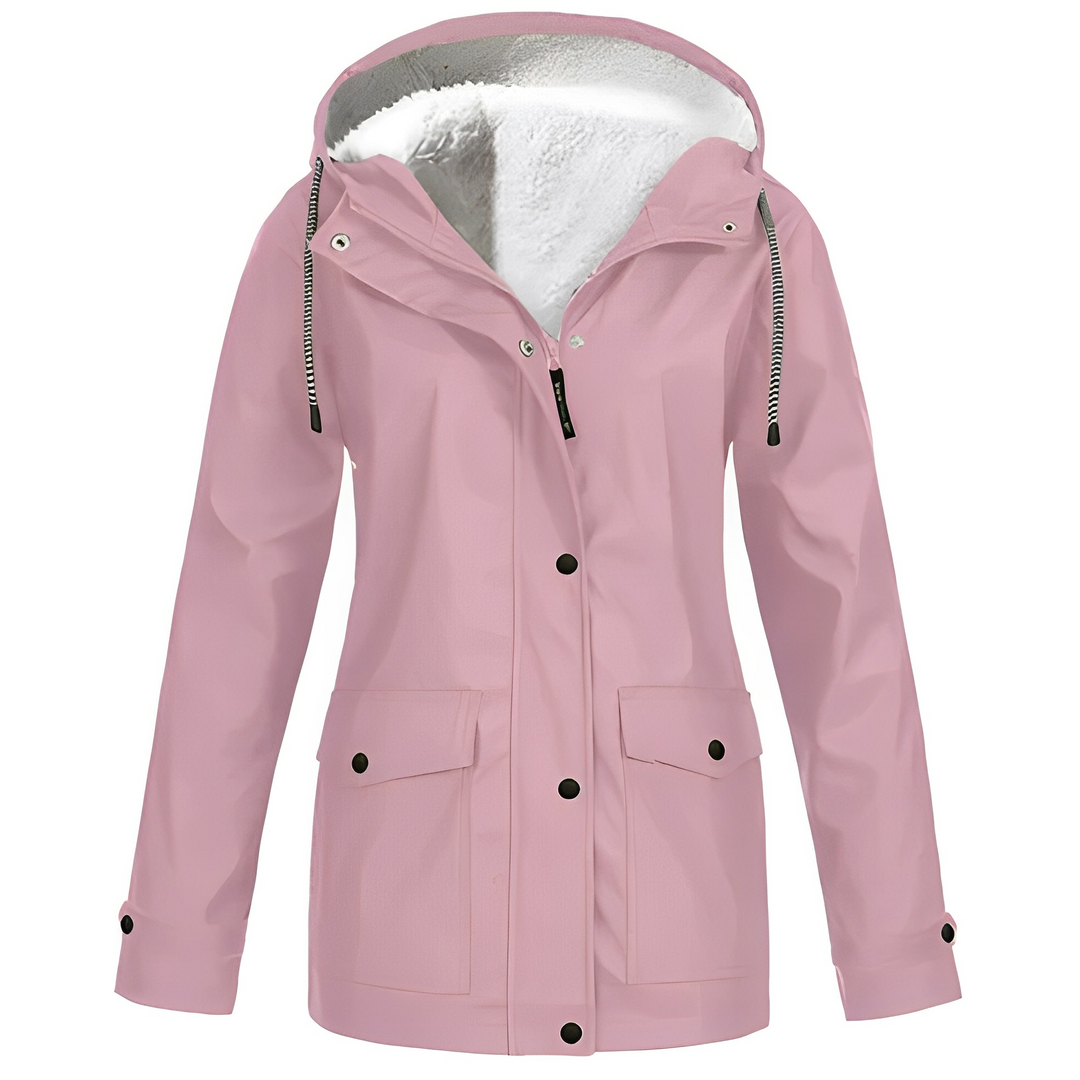 Fleece-Lined Women's Raincoat - WarmWarder