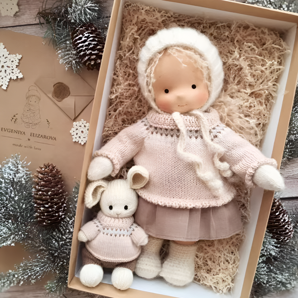 Handmade Waldorf Cuddly Doll