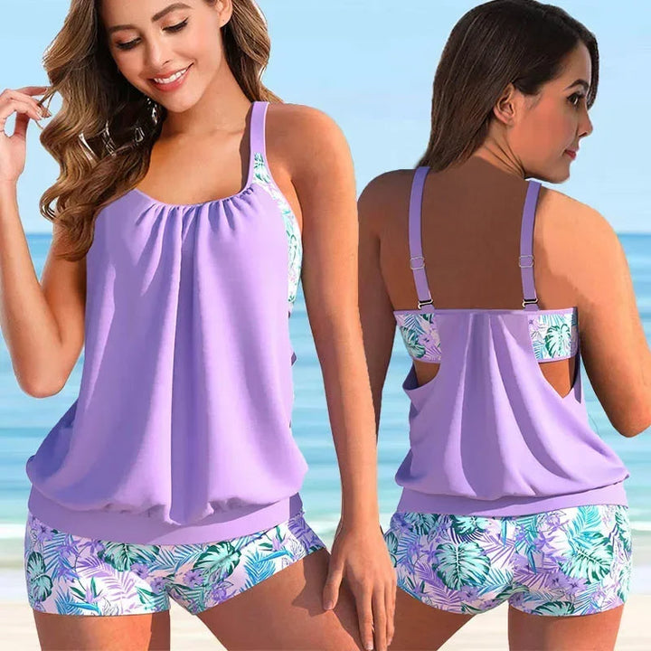 Stylish Floral Print Bikini Set