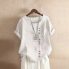 Women's Retro Plus Size Loose Fit Short Sleeve T-Shirt
