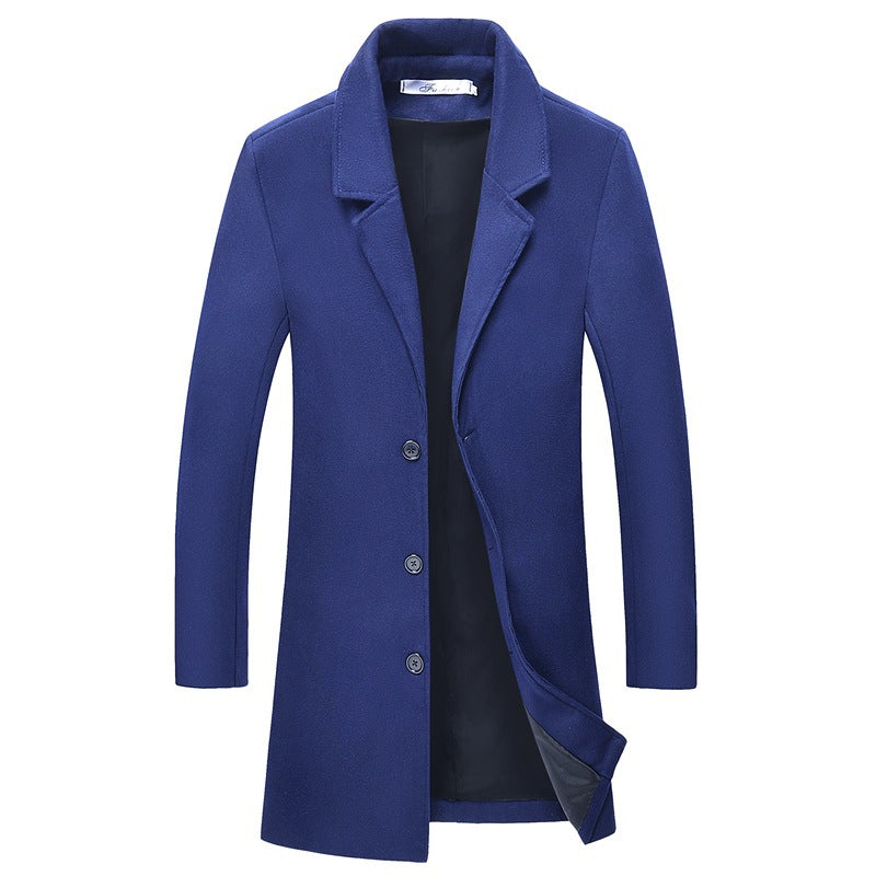 Men's Wool Coat for Fall and Winter - Tomas