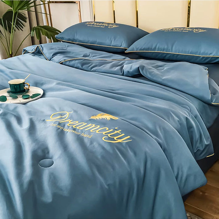 FrostEase Premium Cooling Bedding | Light, Breathable, Machine-Washable Sleep Solution