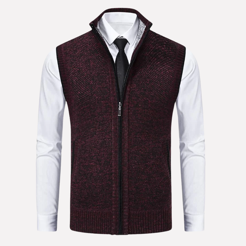 Men’s Vest with Zip Front