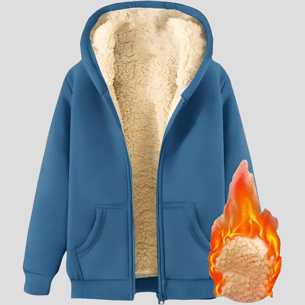 Warmth Men’s Fleece-Lined Winter Hoodie Jacket