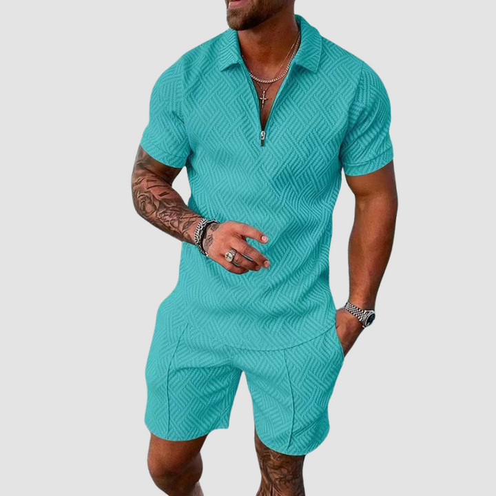 Two-Piece Summer Set for Men Casual Comfort Designed for Summer Days