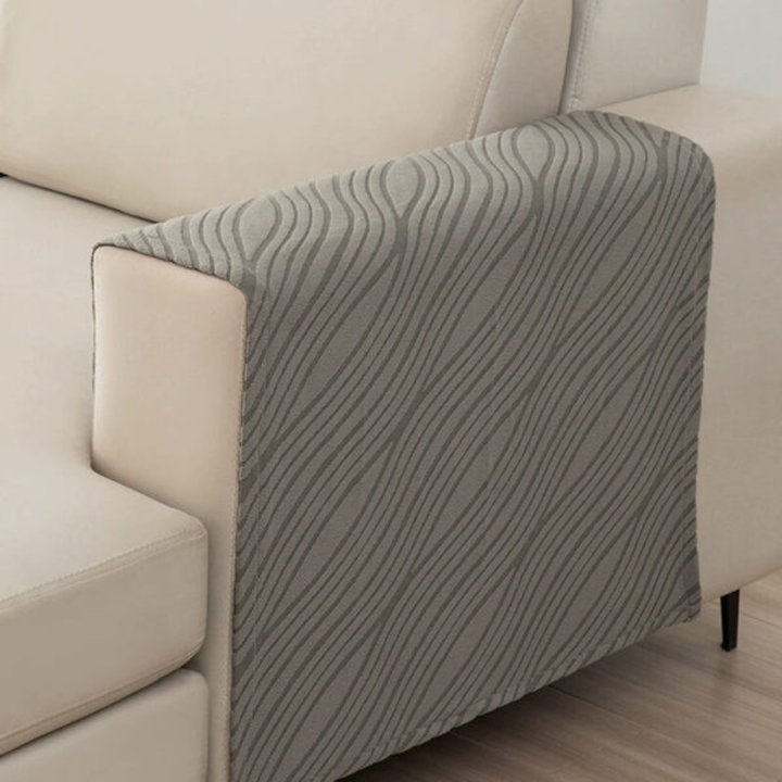Soft Furry Non-Slip Sofa Armrest Cover Set