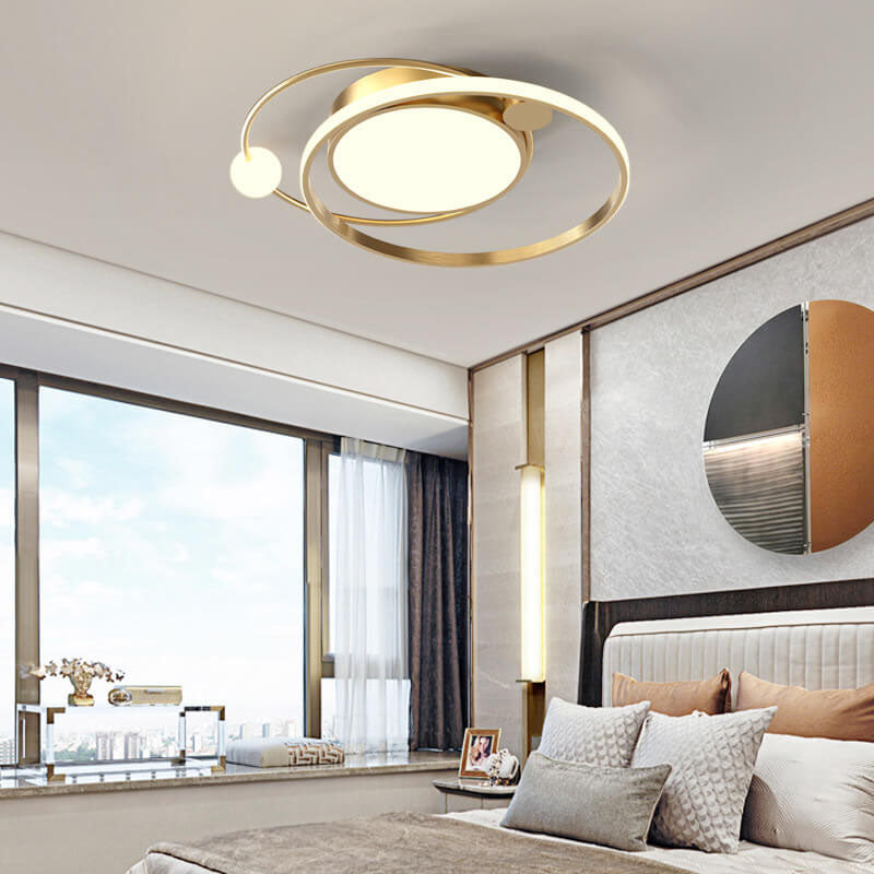Round LED Ceiling Lamp | Minimal Nordic Design