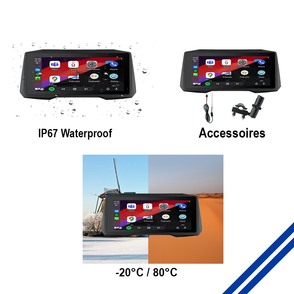 CarPlay for Motorcycles | CarPlay & Android Auto | Bluetooth | M7 Pro