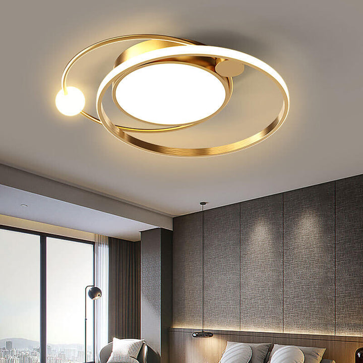 Round LED Ceiling Lamp | Minimal Nordic Design