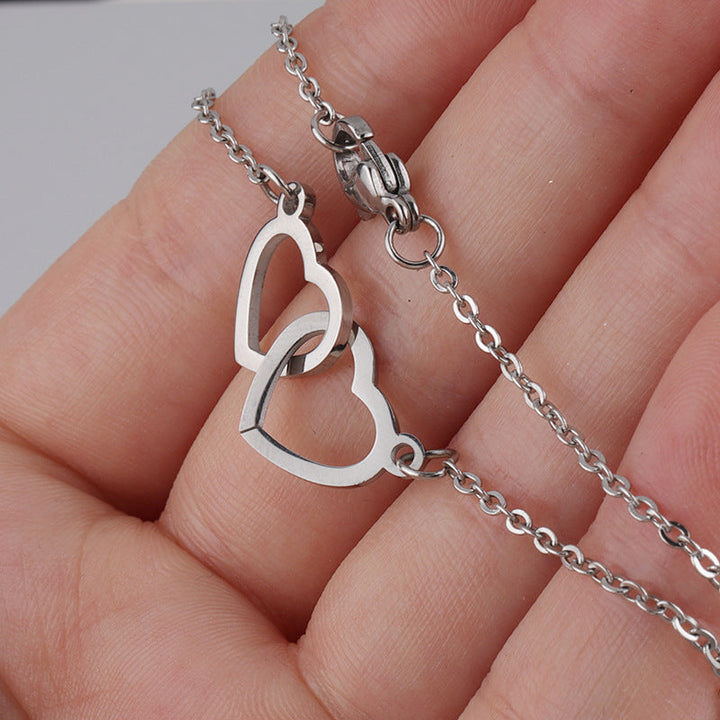 Heart Necklace with Rotating Rose Gift Box