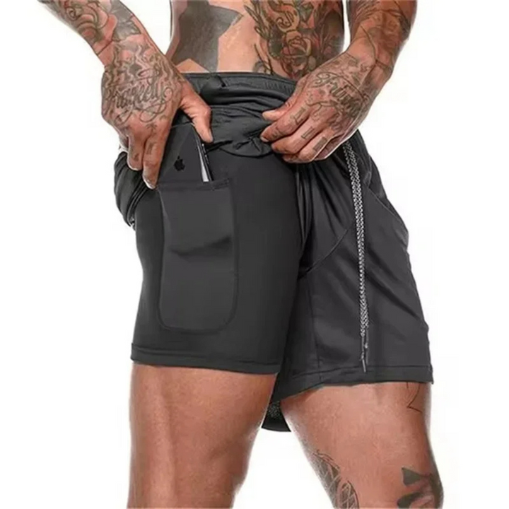 2-in-1 Men's Sport Shorts – Engineered for Performance and Comfort