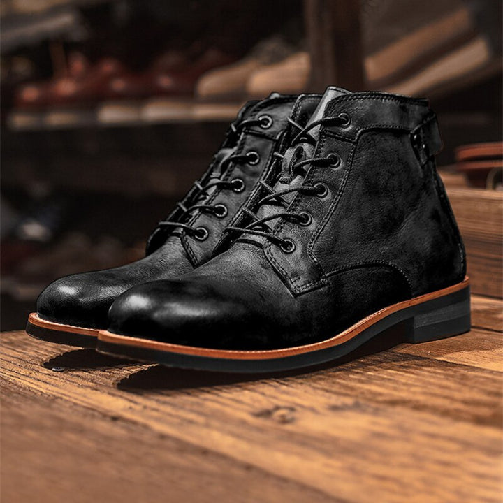 Orthopedic Leather Men's Boots - Atlas