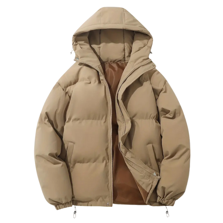 Men's Quilted Puffer Jacket with Hood – Elias
