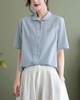 Women’s Relaxed Fit Cotton Linen Blouse