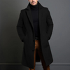 Men's wool coat – tailored long winter coat for work and city wear