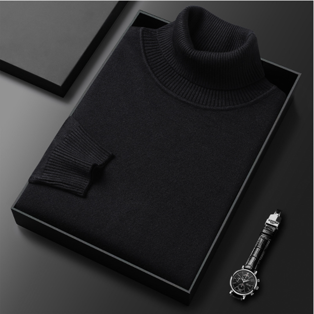 Men’s Knit Turtleneck Pullover