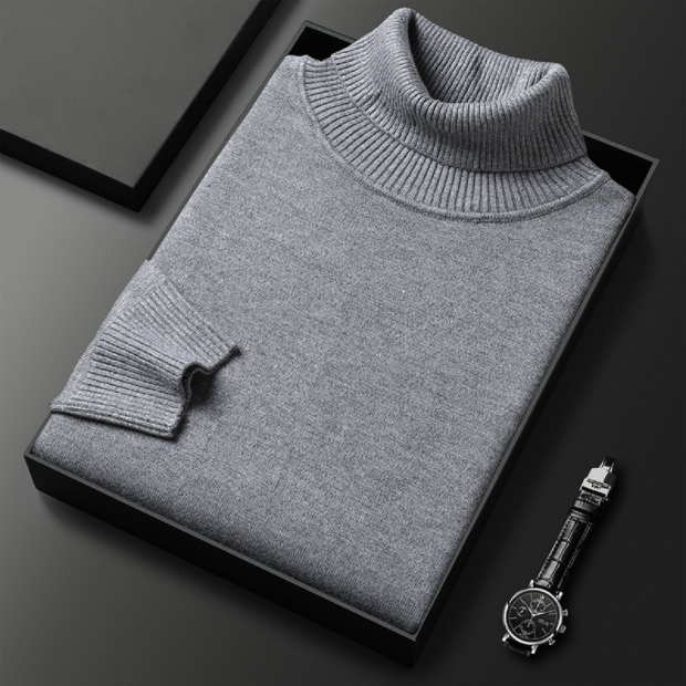 Men’s Knit Turtleneck Pullover