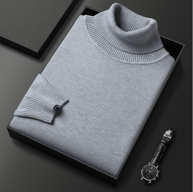 Men’s Knit Turtleneck Pullover