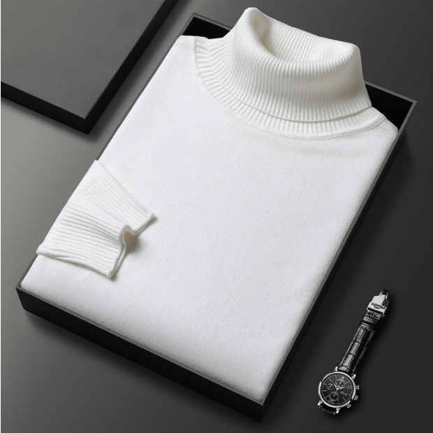 Men’s Knit Turtleneck Pullover