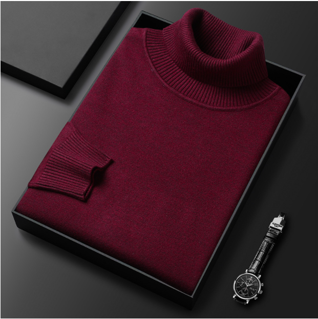 Men’s Knit Turtleneck Pullover