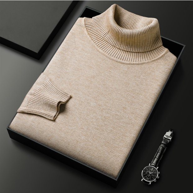 Men’s Knit Turtleneck Pullover