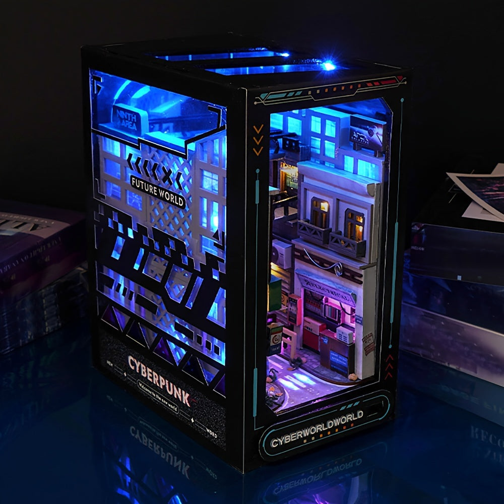 DIY Cyberpunk Cabinet Kit – 3D Model for Home Decoration with Lighting