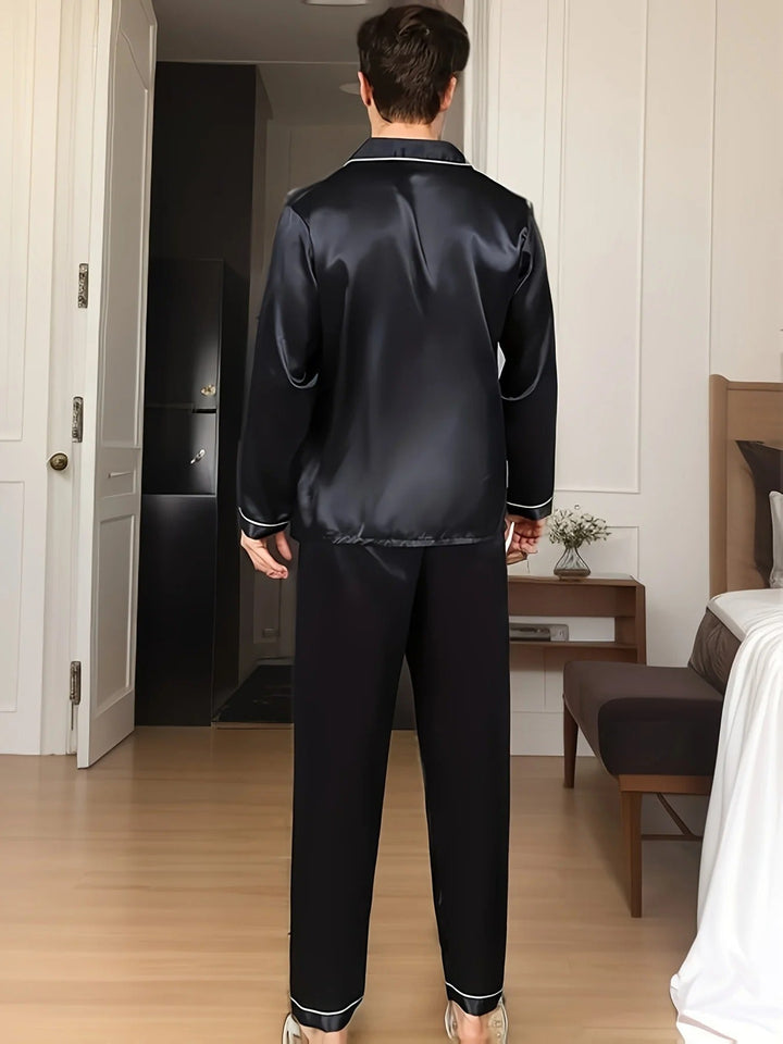 Soft Satin Men's Pajamas - Adrian