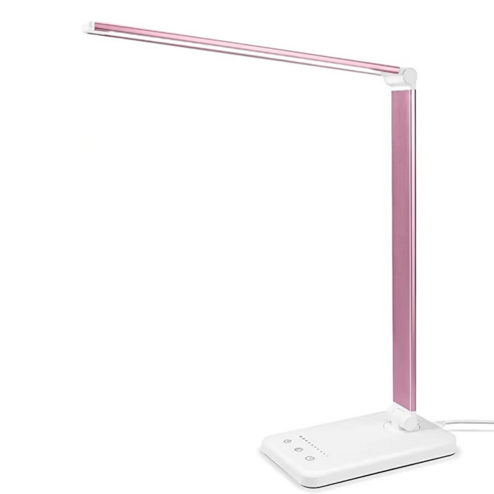Modern Adjustable LED Desk Lamp with USB Charging Port - BrightEase