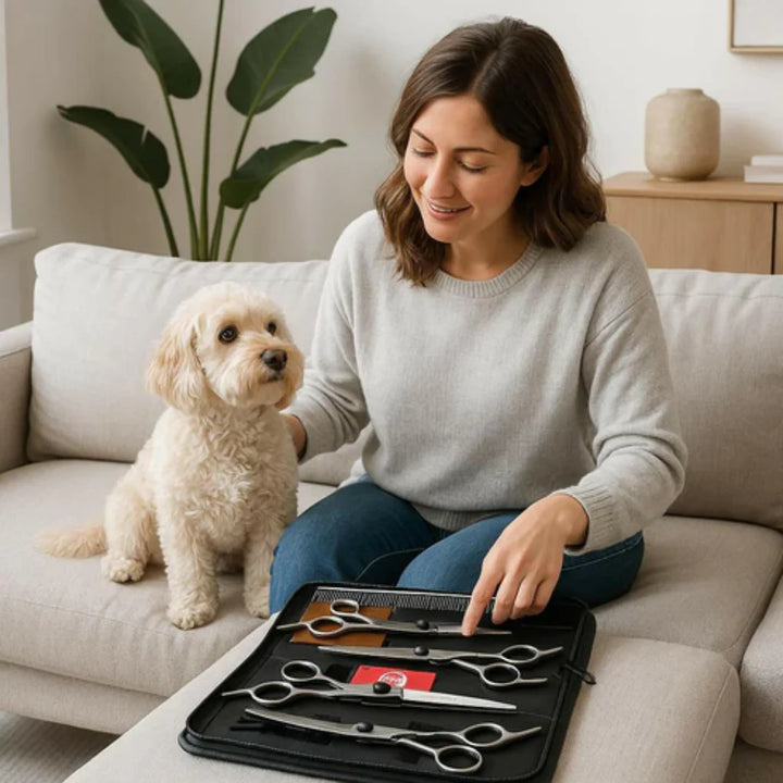 Professional Dog Grooming Scissors Set
