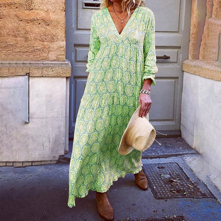 Bohowaves Geometric Maxi Dress — Where Bohemian Flair Meets Summer Elegance