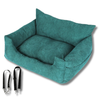 Calming Dog & Cat Bed Fluffy Plush Washable Comfort