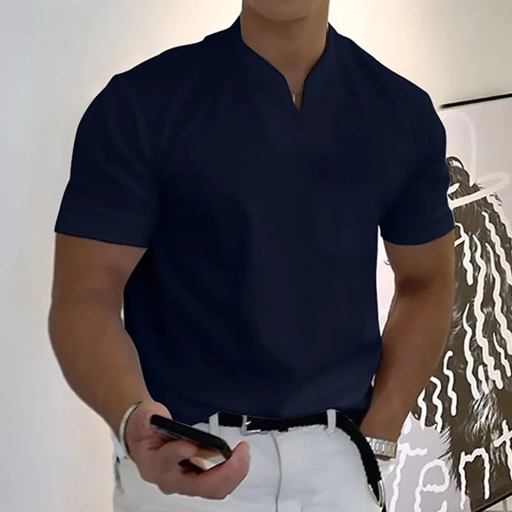 Men's Plus Size Fitness Short Sleeve Sports Shirt