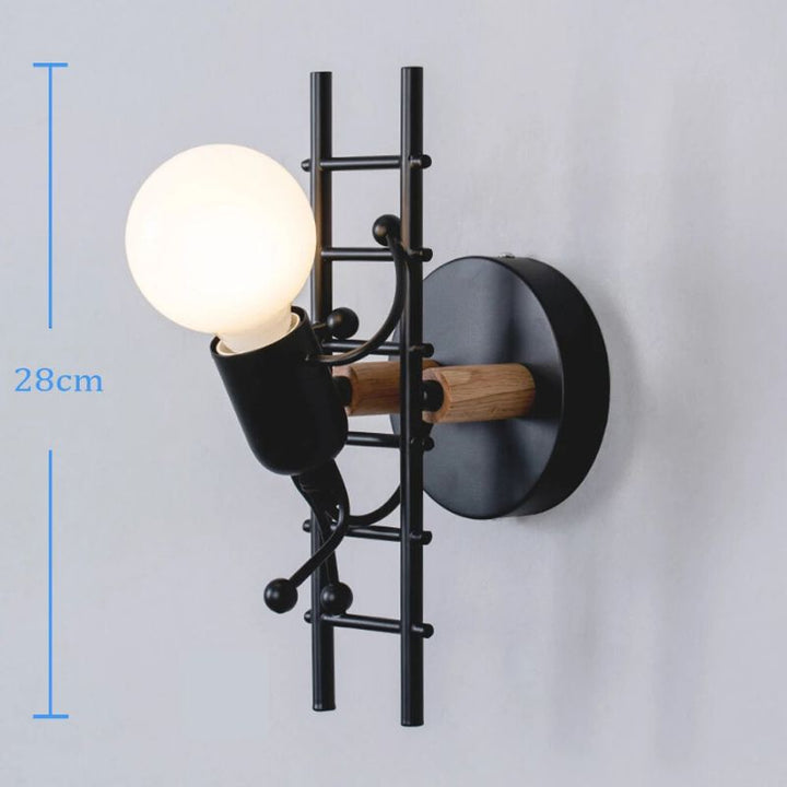GlowClimb Designer Sconce | Unique Staircase Wall Lamp, Ideal for Cosy Bedrooms and Living Rooms