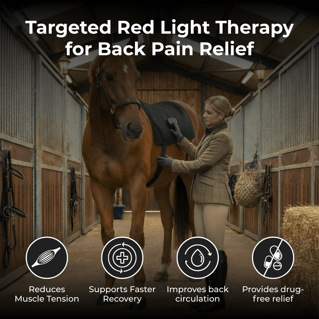 LED Back Wrap for Horses with Red Light Therapy