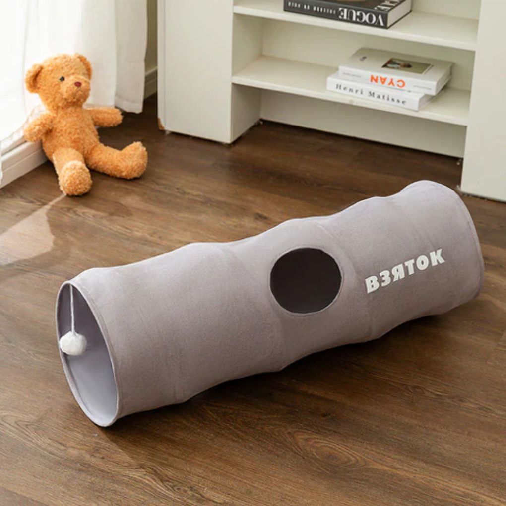 Foldable Cat Tunnel Interactive Indoor Play Tube