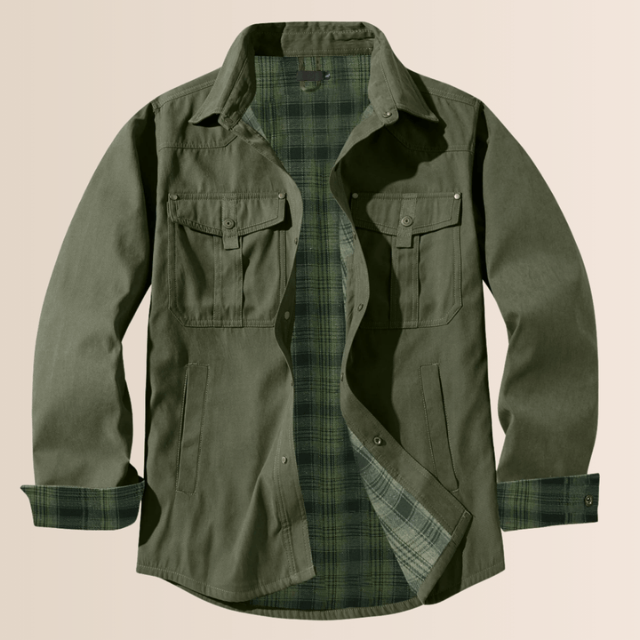 Men’s Vintage Flannel Plaid Jacket