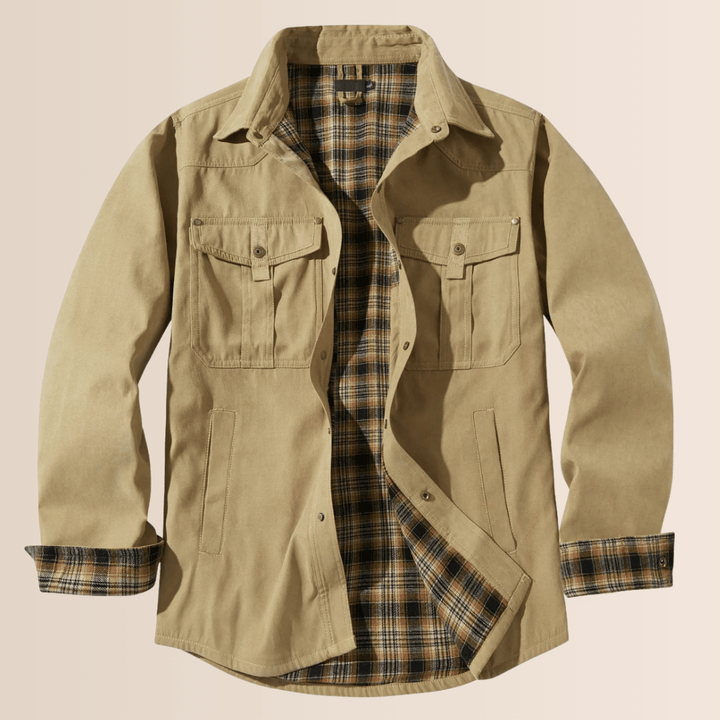 Men’s Vintage Flannel Plaid Jacket