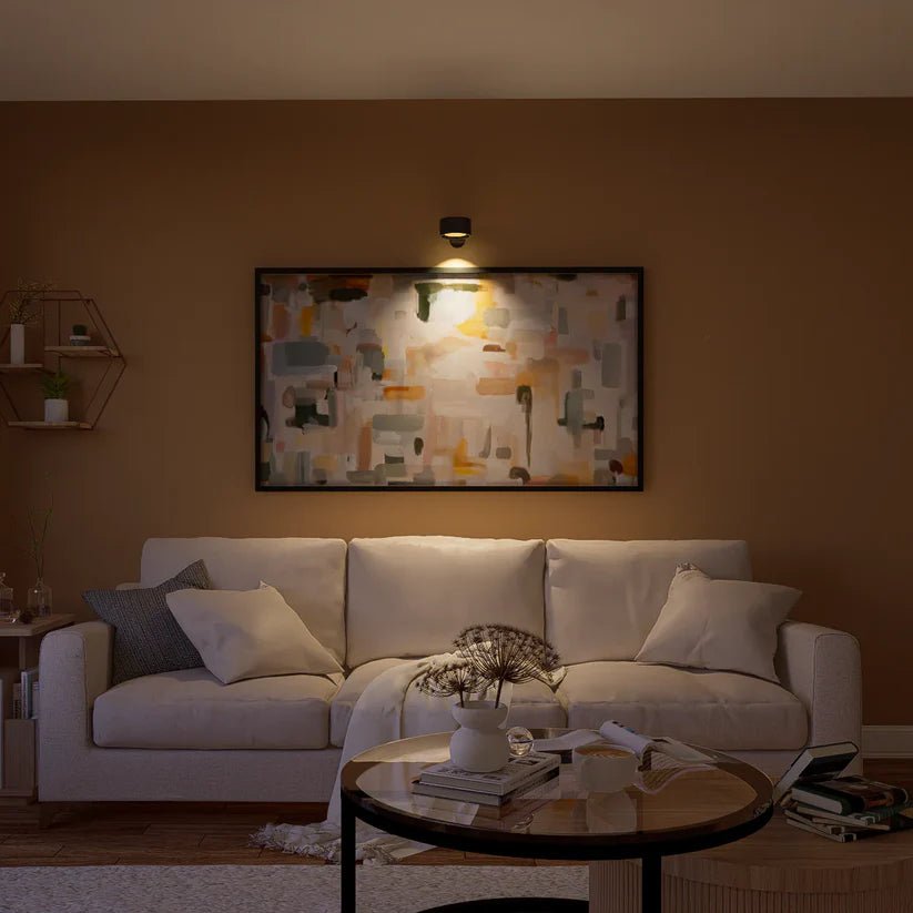 Cordless LED Wall Light with 360° Rotating Head, Touch Dimmer, 3 Colors