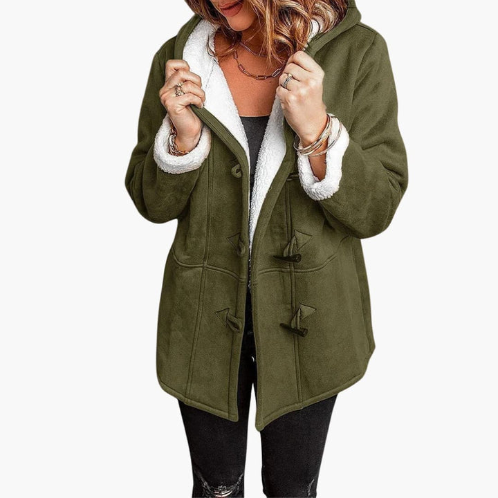 Women’s Hooded Coat – Toggle Front Style