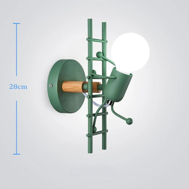 GlowClimb Designer Sconce | Unique Staircase Wall Lamp, Ideal for Cosy Bedrooms and Living Rooms
