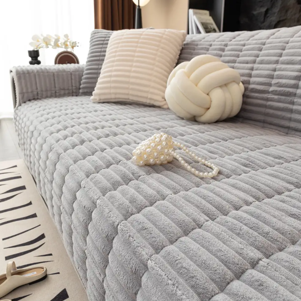One-Piece Flannel Sofa Cover