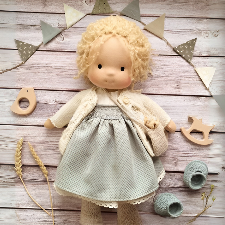 Handmade Waldorf Cuddly Doll