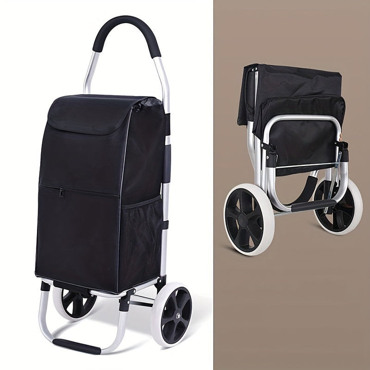 Portable Shopping Trolley – Foldable with Removable Bag and Telescopic Handle