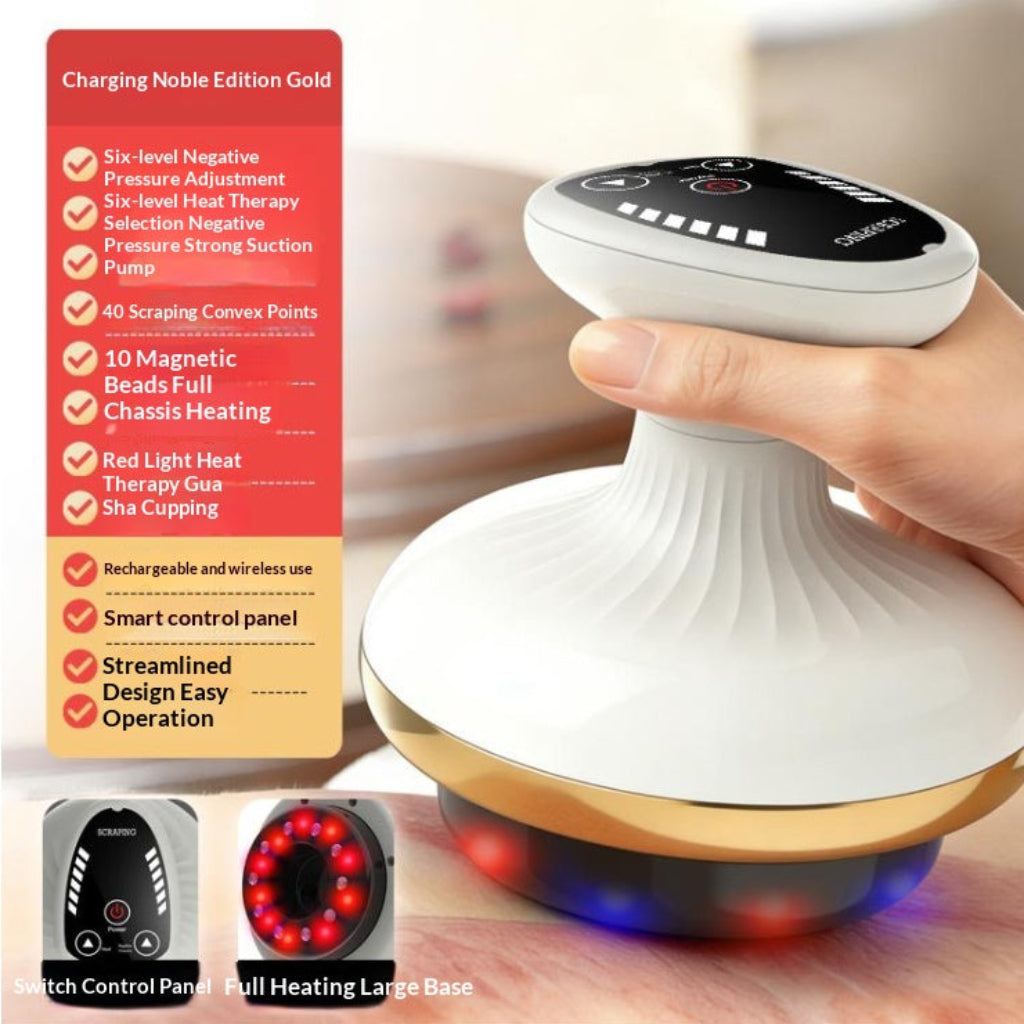 Electric Gua Sha Board Beauty Massager Cupping Device Electric Meridian Brush Home Abdominal Massage Gua Sha Board Massager
