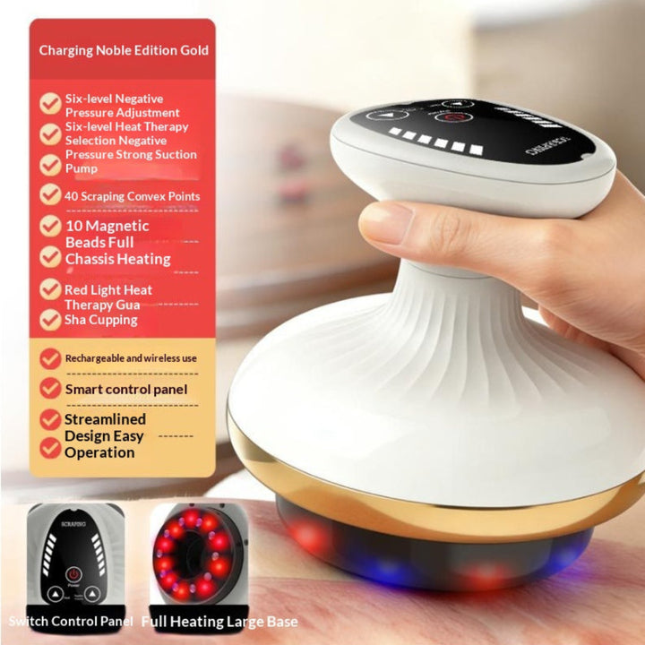 Electric Gua Sha Board Beauty Massager Cupping Device Electric Meridian Brush Home Abdominal Massage Gua Sha Board Massager
