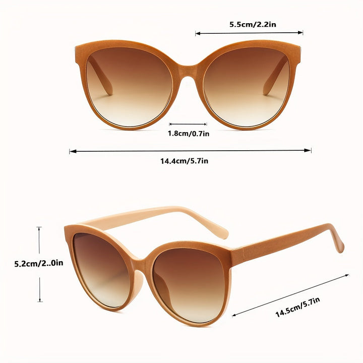 Luxury Cat-Eye Sunglasses for Women – Oversized and Stylish for Sunny Days