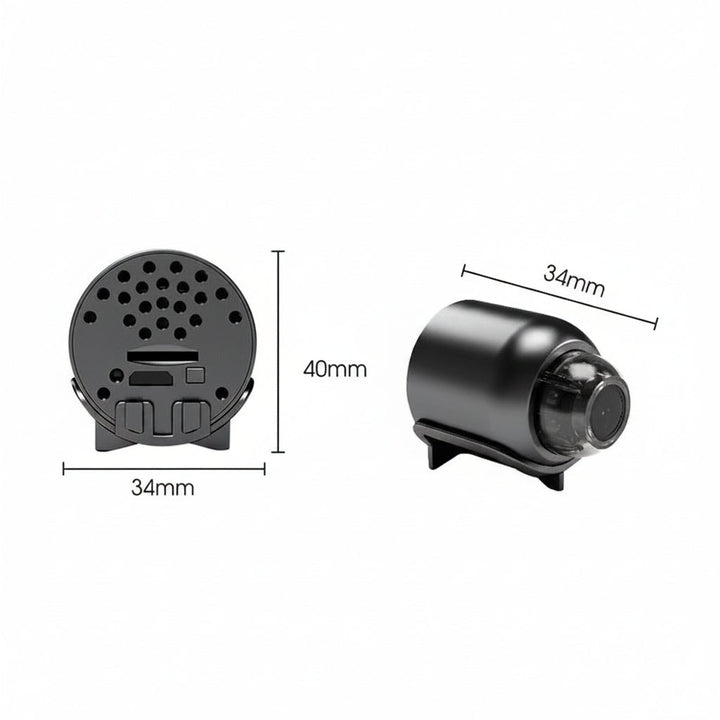 Mini WiFi surveillance camera 1080p | Discreet night vision | Motion alert | Audio